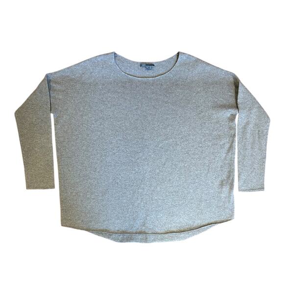 VINCE Oversize Wool Cashmere Blend Boxy Sweater Gray Grey Women's SMALL - Picture 1 of 7